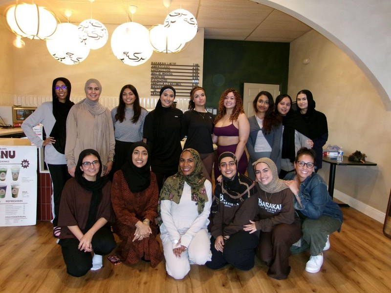 Ivys gathered together at a Studio Ivayah coffee house social