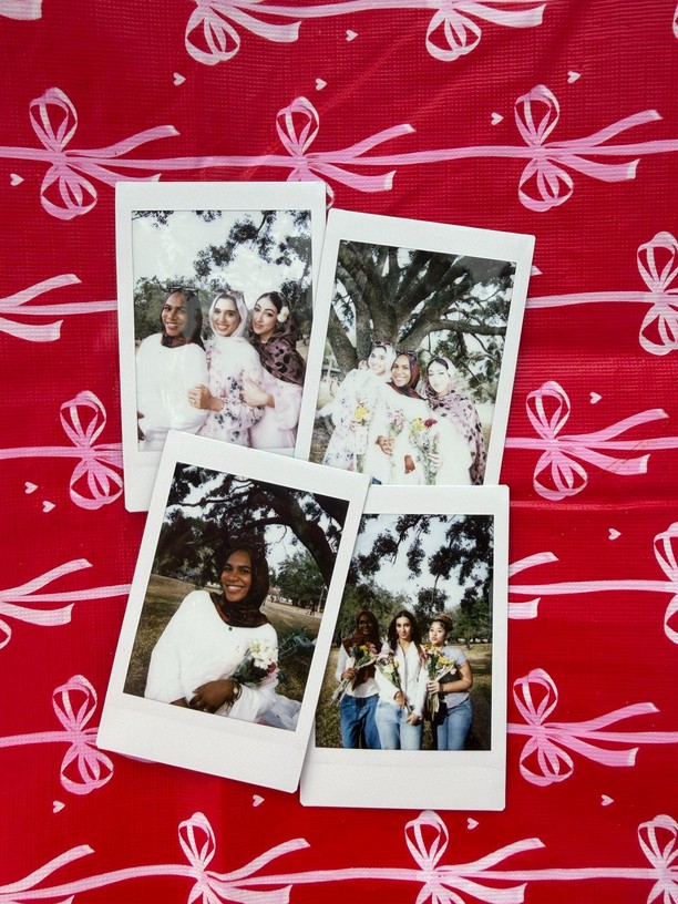 Polaroid photos taken at a Studio Ivayah Ivy gathering